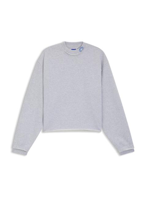 LOGO-COLLAR SWEATSHIRT IN COTTON TERRY