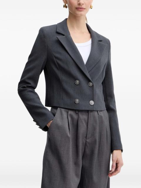 button double-breasted blazer