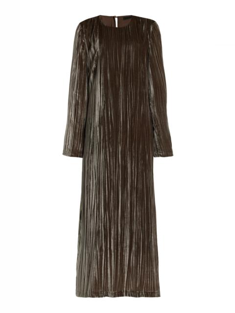Exclusive Stella Velvet Dress metallic