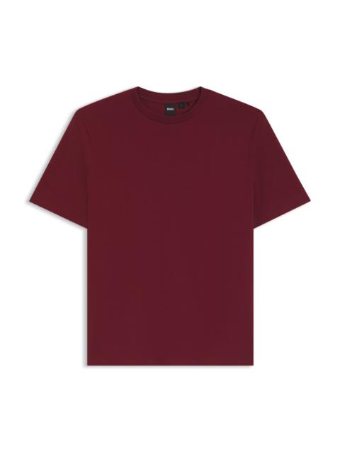 COTTON-BLEND T-SHIRT WITH BUBBLE-JACQUARD STRUCTURE