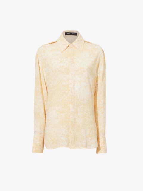 Norman Top in Printed Viscose Crepe