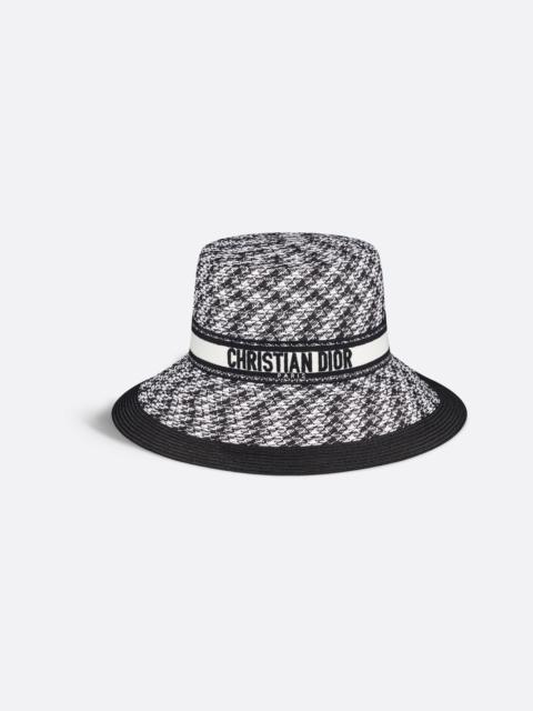 D-Bobby Houndstooth Large Brim Hat