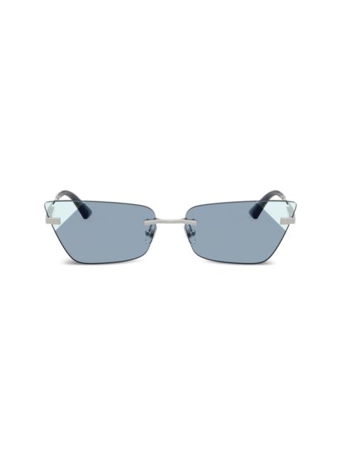 geometric-frame sunglasses