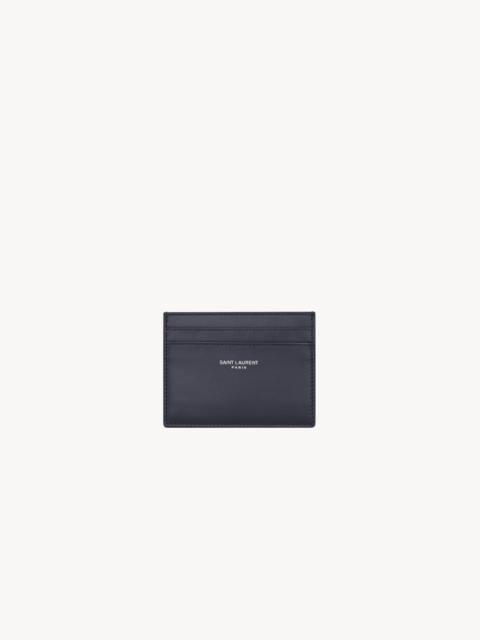 SAINT LAURENT PARIS CARD CASE IN SMOOTH LEATHER