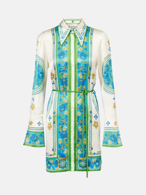 Vivianna printed shirt dress