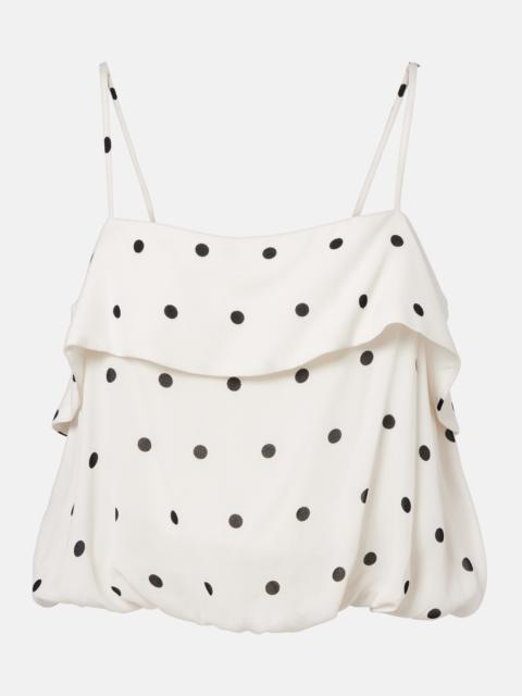 Polka-dot crop top