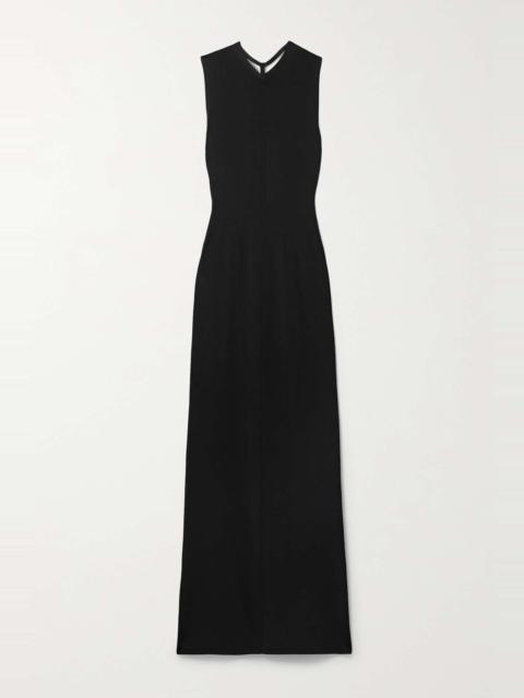 Teri open-back jersey maxi dress