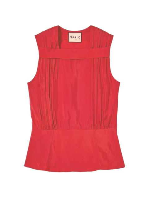 pleated vest top