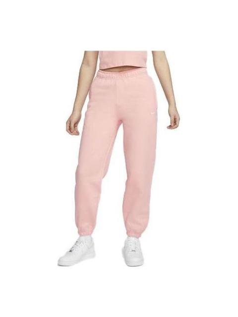 (WMNS) NikeLab Solo Swoosh Fleece Sweatpants Asia Sizing 'Pink' DA0334-697