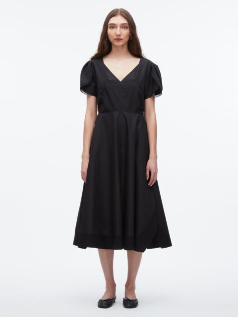 Tulip Sleeve V-Neck Dress