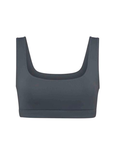 SKIMS Swim Tank Bikini Top Gunmetal