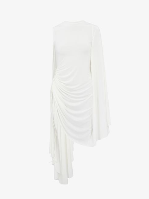DRAPED FLUID JERSEY DRESS