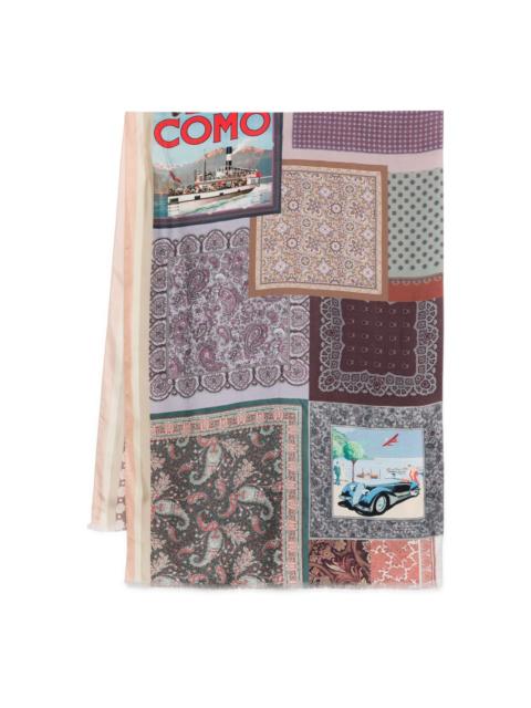 patchwork paisley scarf