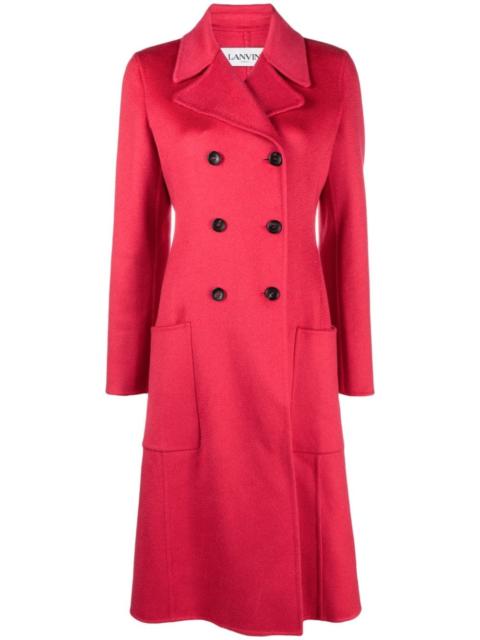 double-breasted cashmere coat