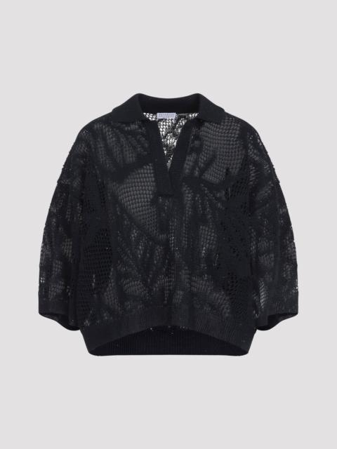 Brunello Cucinelli Dazzling Water Lillies Polo