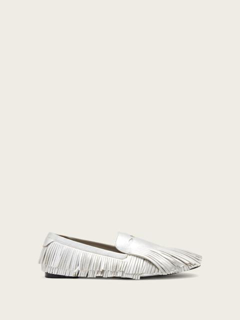 SANDY METALLIC FRINGE LOAFERS