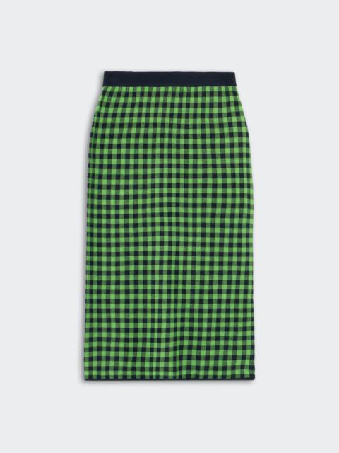Gingham Long Skirt