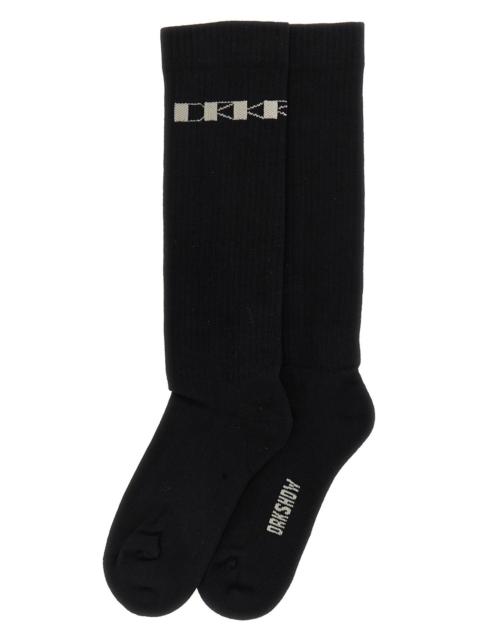 Jacquard logo socks