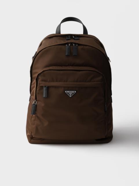 Re-Nylon and Saffiano leather backpack