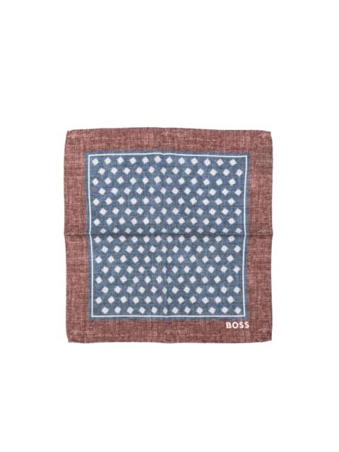 printed pocket-square scarf