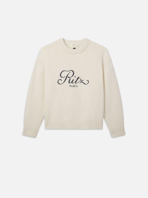 Ritz Unisex Cashmere Sweater in Cream