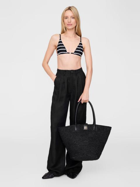 Bellamy Bikini Top - Black And White Stripe