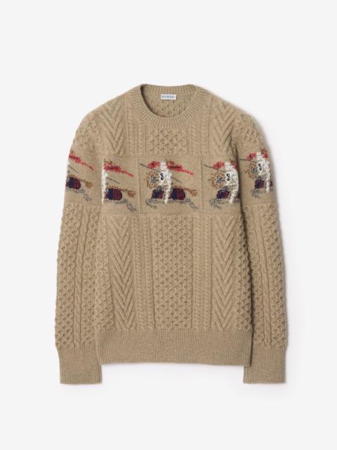 EKD Aran Knit Wool Sweater