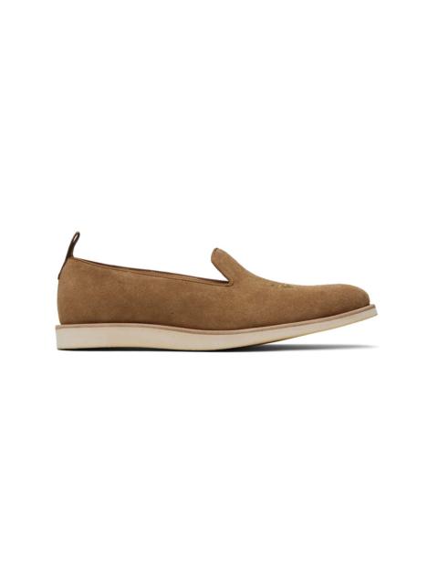 Tan Papillon Emb. Loafers