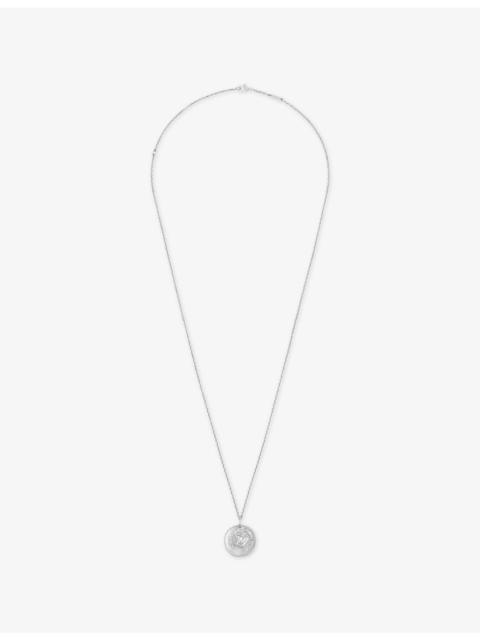 Zodiaque Medal Cancer 18ct White-Gold Pendant