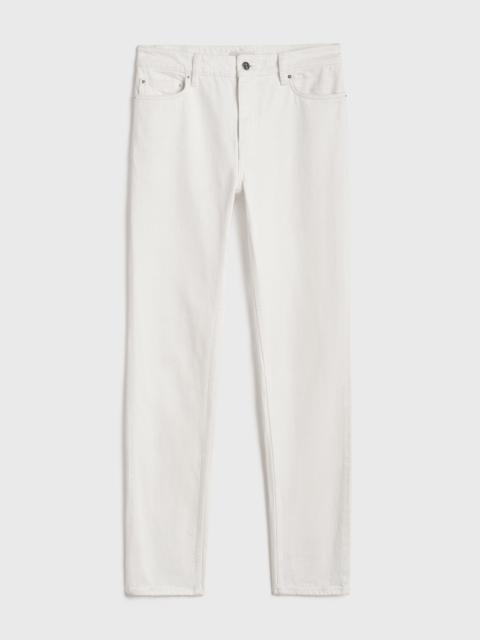 Low taper denim white