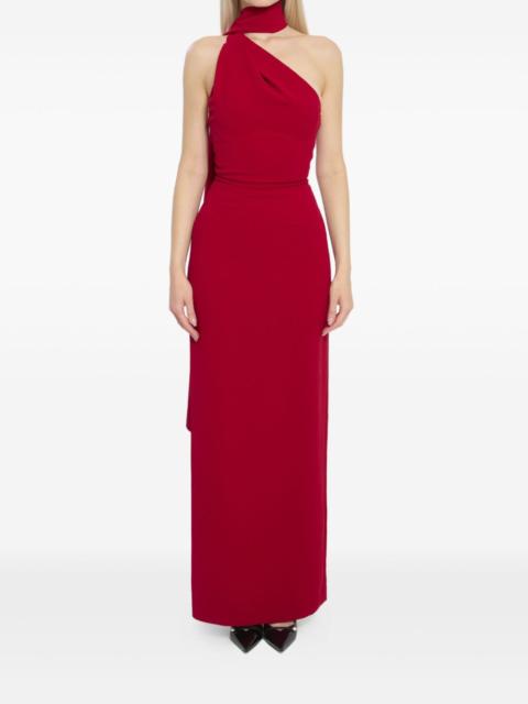 Demi one-shoulder draping maxi dress