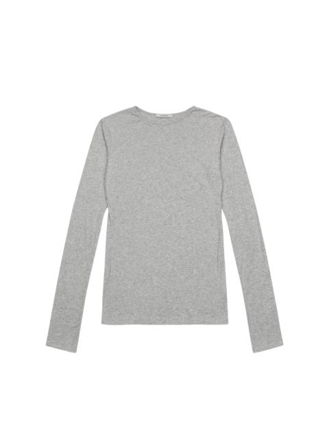 SHEER LONG SLEEVE GREY MARLE