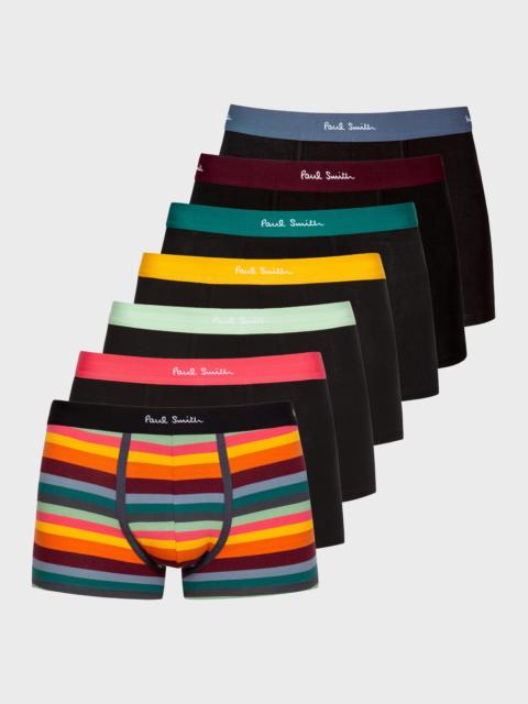 'Artist Stripe' Mixed Boxer Briefs Seven Pack