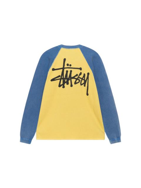 Stussy Thermal 2 Tone Raglan Shirt Yellow