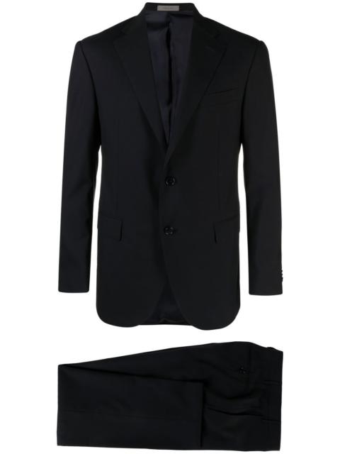 single-breasted virgin wool suit