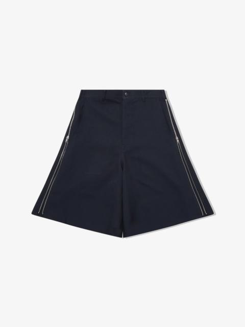Black Side Zip-Up Detail Shorts