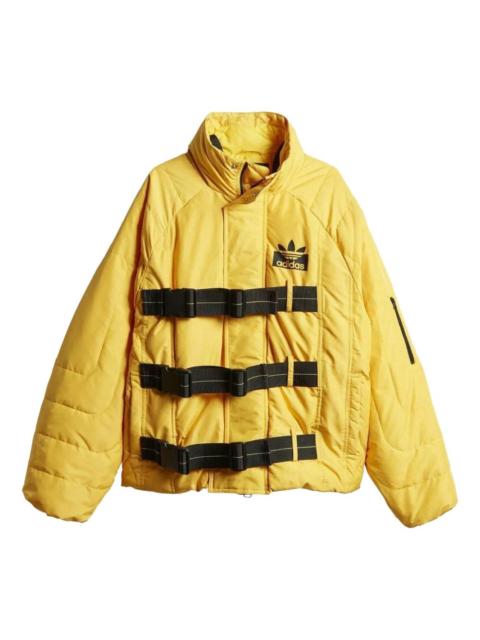 quilted buckle-strap jacket