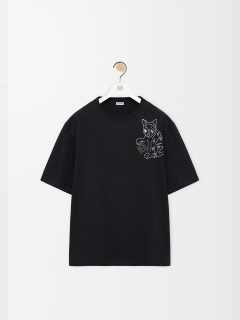 Loose fit T-shirt in cotton