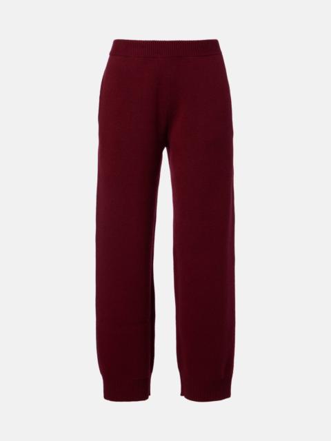 Wool and cashmere tapered pants