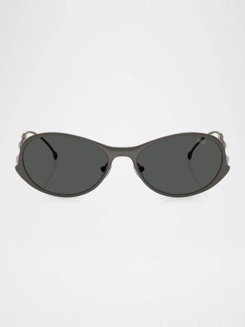 Men's DL1014 Oval Sunglasses