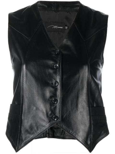 Harlow cropped leather vest