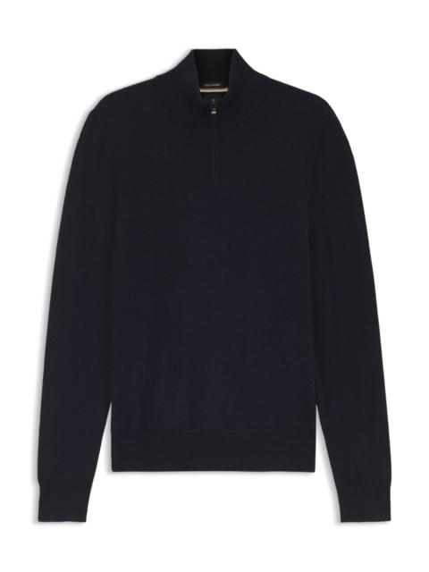 WOOL-CASHMERE SWEATER WITH ZIP NECK