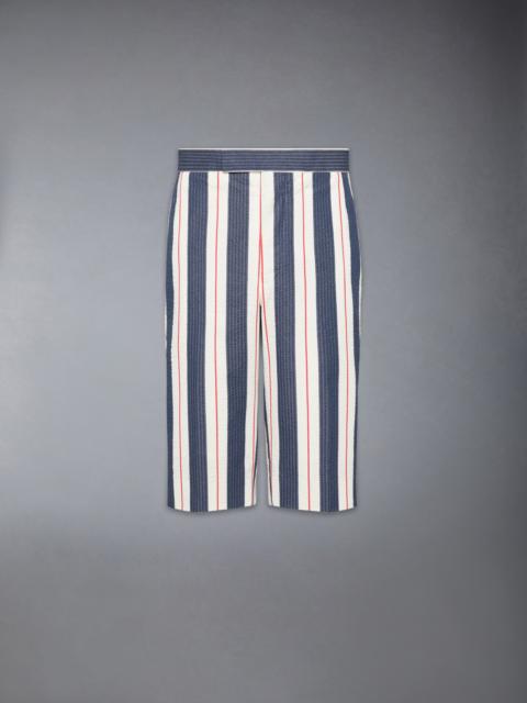 STRIPED SEERSUCKER BACKSTRAP SHORTS