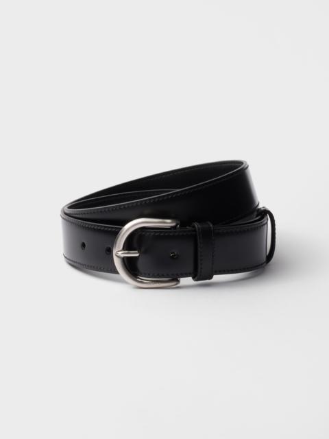 Leather belt