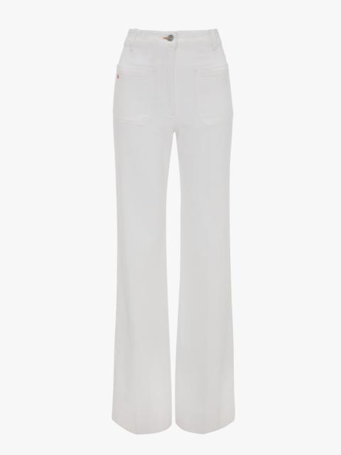 Alina High Waisted Jean In Washed White