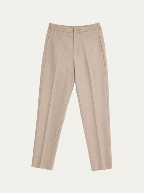 Men's Breia Wool and Cashmere Zip-Pocket Trousers