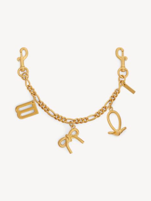 Women's Keychain Chain With Charms in Gold