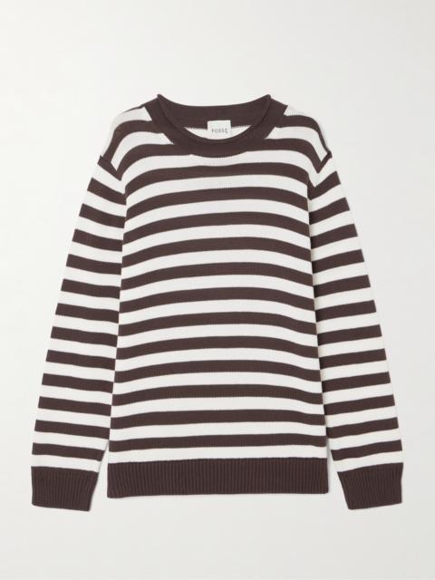 Lara Striped Cotton Sweater