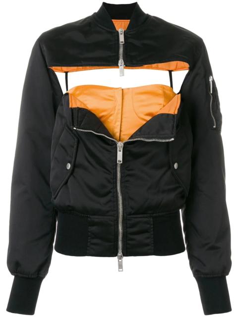 front chest hole jacket