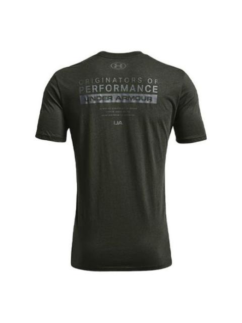 Under Armour Bar Originators Of Performance Training Sports Short Sleeve Men's Green 1352045-310
